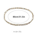 Mode Drei Trend Mischfarbe Perle Taille Kette Weibliche Strand Urlaub Stil Körper Ketten Anzug