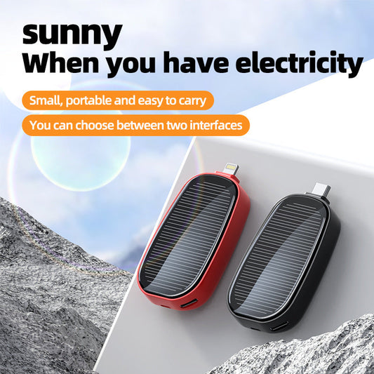 Mini-Solar-Notladegerät, tragbares kabelloses Netzteil