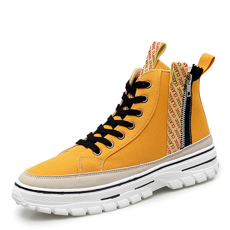 Men's high-top canvas Martin boots