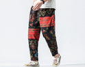 Neun Hosen im chinesischen Stil mit kleinen Fußlaternen