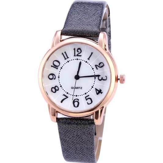 Drop Shipping Frauen Einfache Zifferblatt Armbanduhren Casual Mode Luxus Lederband Quarz Uhren Uhr Relogio Feminino