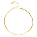 Flache Form Kette Fußkettchen einfache Damenmode