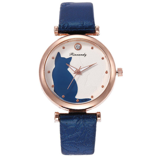 Damenmode Casual Diamant Quarzuhr