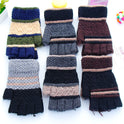 Warm knitted gloves