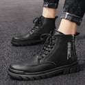 High-top tooling men's boots British style desert shoes