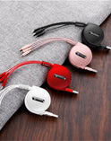 Teleskop drei-in-eins lade linie handy multi-funktion multi-kopf