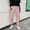 Japanische Overalls für Herren, Flutmarke, mehrere Taschen, lose große Freizeithosen, Haremshosen für Männer, neun Punkte, Studentenhosen 