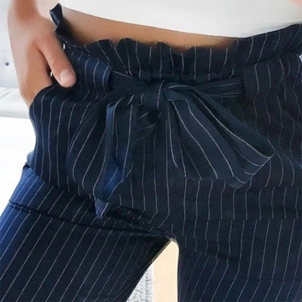 Europäische und amerikanische neue Mode wilde Taille beschnittene Hosen 
