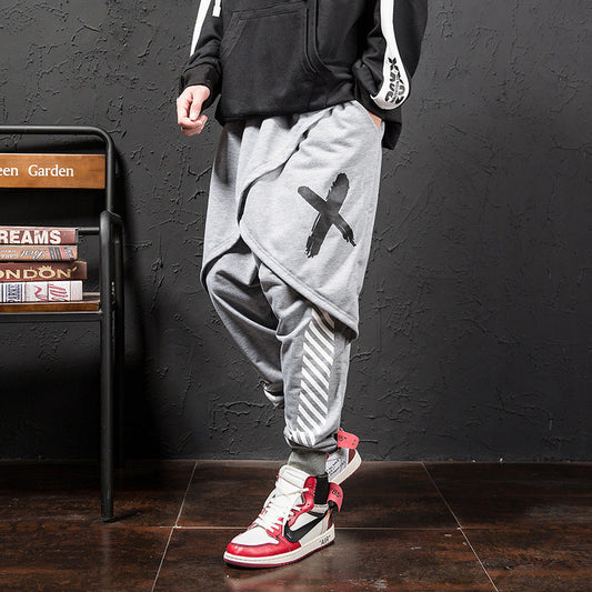 Japanische Hip-Hop Trend Printing Casual Hosen Männer