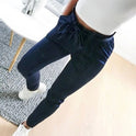 Europäische und amerikanische neue Mode wilde Taille beschnittene Hosen 