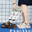 Strandsandalen Sommer Herren Plateau rutschfeste Sandalen mit doppeltem Verwendungszweck Oberbekleidung Outdoor Große Lochschuhe
