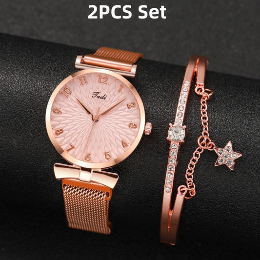 Anzug Damen Quarzuhr mit Armband