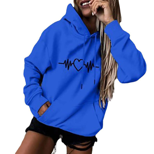 Fleece-gefüttert Hoodie Pullover Paar der Tops Lose
