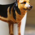Thai Hand Painted Animal Mug German Shepherd Ceramic Cup