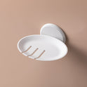 Practical Ideas Single Layer Plastic Soap Dish Wall Hanging Punch-free