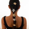 Haarschmuck aus Legierung mit fünf Blütenblättern, stilvoll und glänzend