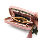 Damen Geldbörse, kurze Geldbörse, Cartoon-Motiv, Kirsche, Clutch, kleines Mädchen, Geldbörse, Reißverschluss