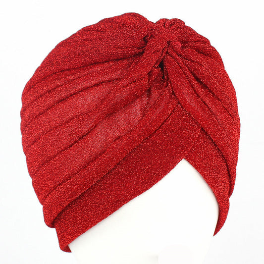 New Gold Bright Silk Indian Hat Turban Hat