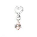 Baby Baptism Key Chain Angel Wing Pendant
