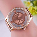 Legierung Diamant Mode Trend Stahl Band Herrenuhr