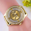 Legierung Diamant Mode Trend Stahl Band Herrenuhr