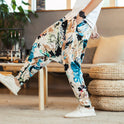 Lose Hip-Hop Nationalen Stil Leinen Casual Hosen Männer Lose