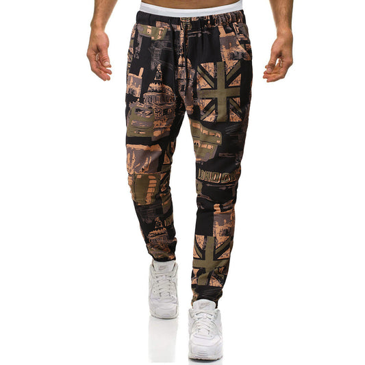 Trendy Retro Ethno Stil Baumwolle und Leinen Große Größen Casual Haremshose
