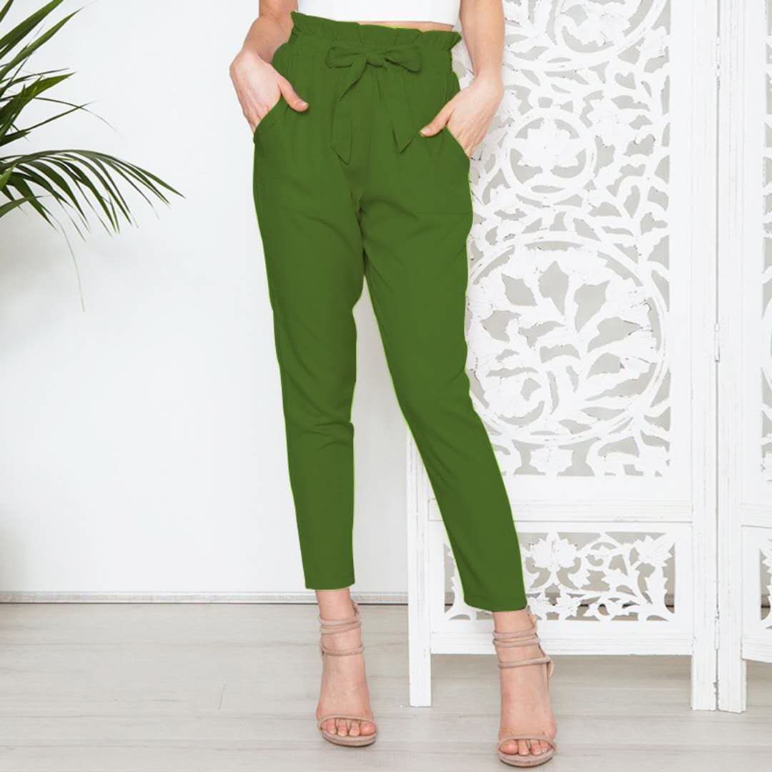 Europäische und amerikanische neue Mode wilde Taille beschnittene Hosen 