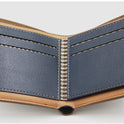 Men's Wallet Short Style Large Capacity Multi-Card Bag Fashion Three Percent Frosted Wallet