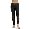 Leggings mit mechanischem Druck, Sommer, neuer Stil, All-Match, schmale Bleistifthose für Füße