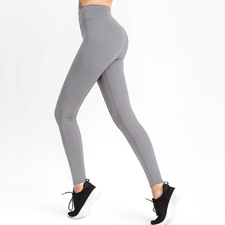 Neue europäische und amerikanische einfarbige Mode-Aports-Fitness-Yogahosen mit hoher Taille