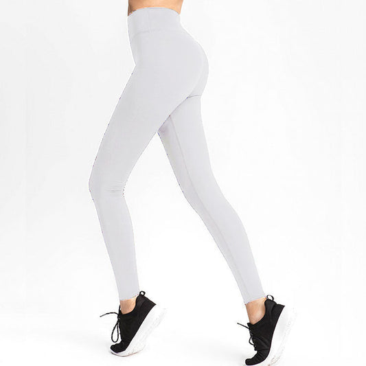 Neue europäische und amerikanische einfarbige Mode-Aports-Fitness-Yogahosen mit hoher Taille