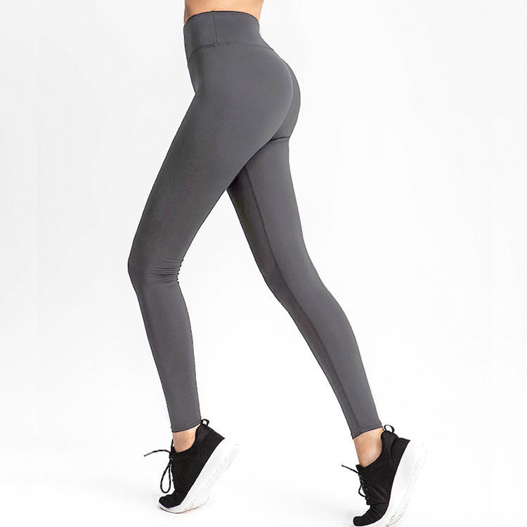 Neue europäische und amerikanische einfarbige Mode-Aports-Fitness-Yogahosen mit hoher Taille