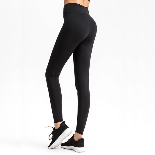 Neue europäische und amerikanische einfarbige Mode-Aports-Fitness-Yogahosen mit hoher Taille
