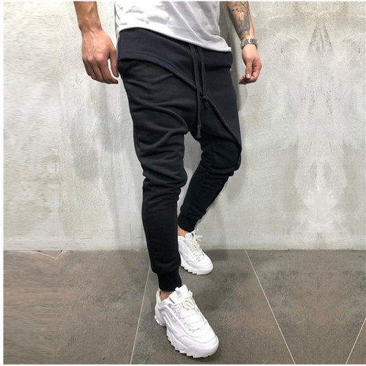 Jogginghose Hip Hop Jogginghose Schlank Casual Sport Kordelzug Hose Herren