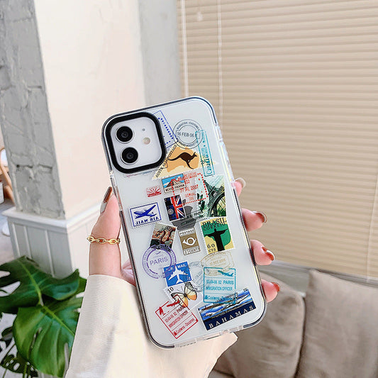 Kompatibel mit Apple, Fashion World Travel Label-Handyhüllen für iPhone 12