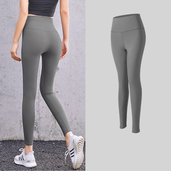 Skinny Legging mit hoher Taille und pfirsichfarbener Hüfte