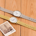 Geneva Edelstahl Mesh-Armbanduhr Ultradünne Geneva Herren- und Damen-Business-Uhren