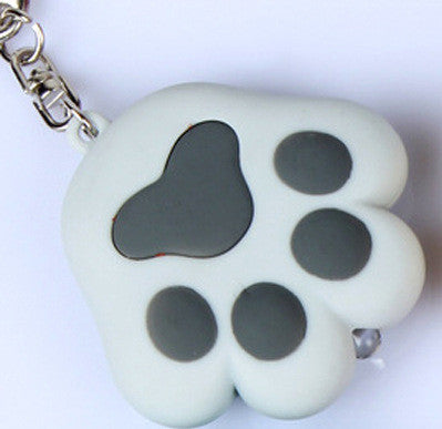 Herbst und Winter Katzenpfote Schlüsselanhänger Ring Kette Glocke Anhänger Gesang Licht emittierendes Geschenk Kreative Handyhülle Auto Innenausstattung