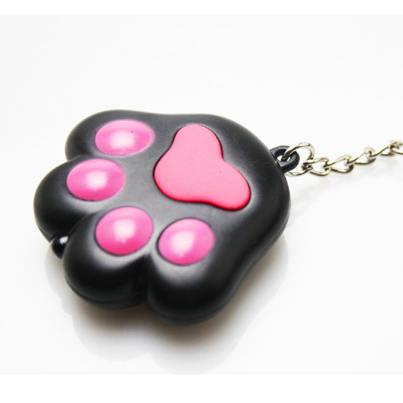 Herbst und Winter Katzenpfote Schlüsselanhänger Ring Kette Glocke Anhänger Gesang Licht emittierendes Geschenk Kreative Handyhülle Auto Innenausstattung