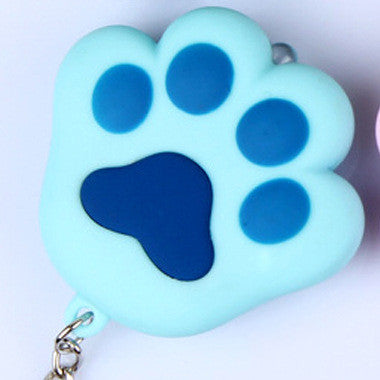 Herbst und Winter Katzenpfote Schlüsselanhänger Ring Kette Glocke Anhänger Gesang Licht emittierendes Geschenk Kreative Handyhülle Auto Innenausstattung
