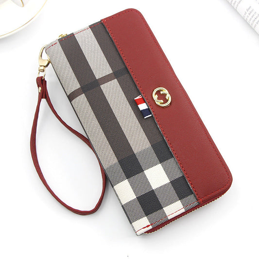 Koreanische Version der neuen Damen Geldbörse weibliche Clutch Tasche Reißverschluss Handytasche weibliche Geldbörse