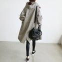 Übergroße, schmale Windjacke im koreanischen Stil für Damen