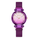 Mode Uhr Starry Sky Zifferblatt Uhr Klassische Damen Magnet Schnalle Quarzuhr Drop Shipping