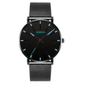 Business-Quarzuhr mit Edelstahl-Mesh-Band