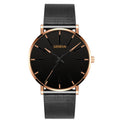 Business-Quarzuhr mit Edelstahl-Mesh-Band