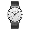 Business-Quarzuhr mit Edelstahl-Mesh-Band