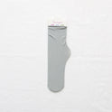 Velvet Piled Socks With Vertical Strips Curled Up