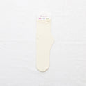 Velvet Piled Socks With Vertical Strips Curled Up