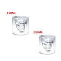 Skull Skull Double Transparent Glass